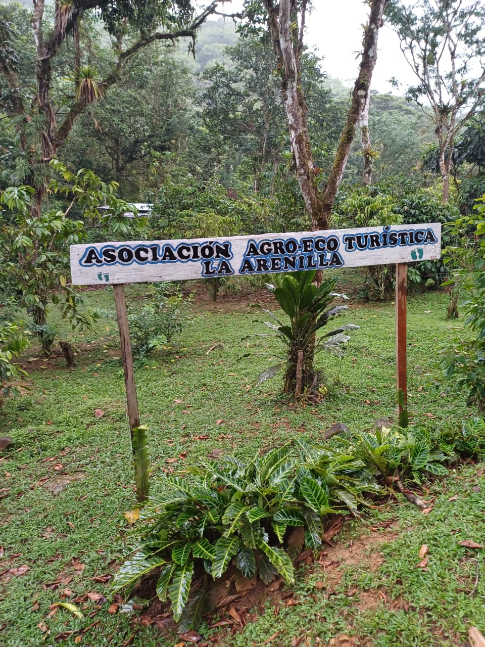 Letrero de bienvenida a La Arenilla
