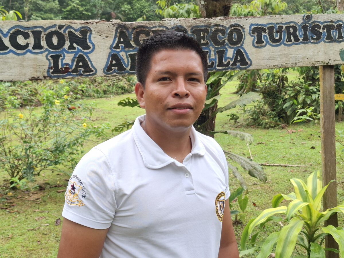 Jenry Lorenzo, Presidente de la Asociación Agro Eco Turística La Arenilla